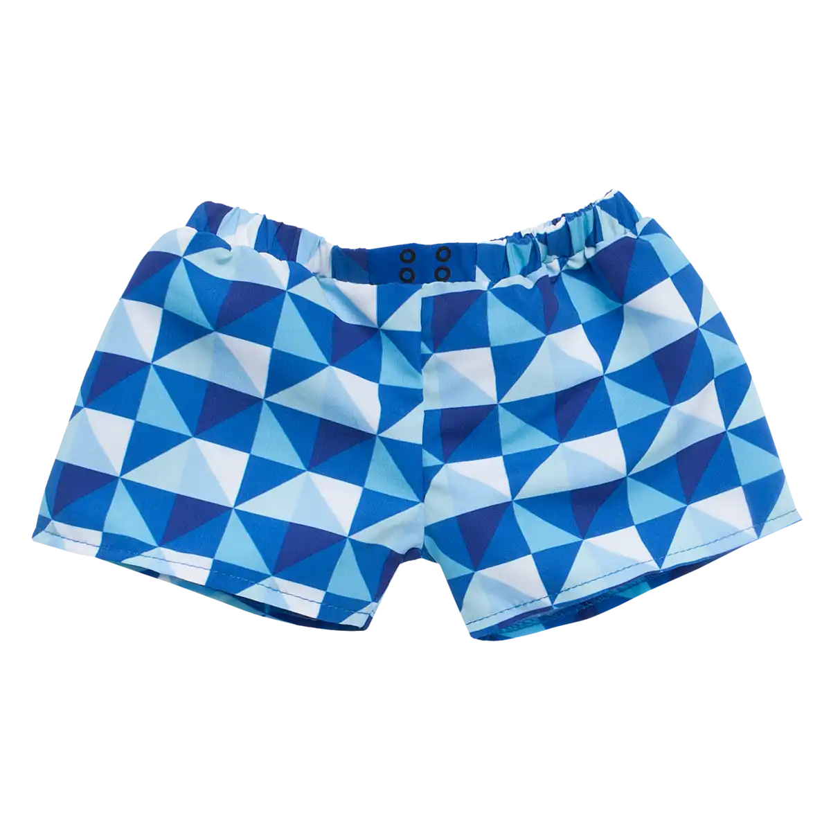 Blaue karierte Badeshorts