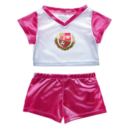 Pink/weißes Sport-Outfit
