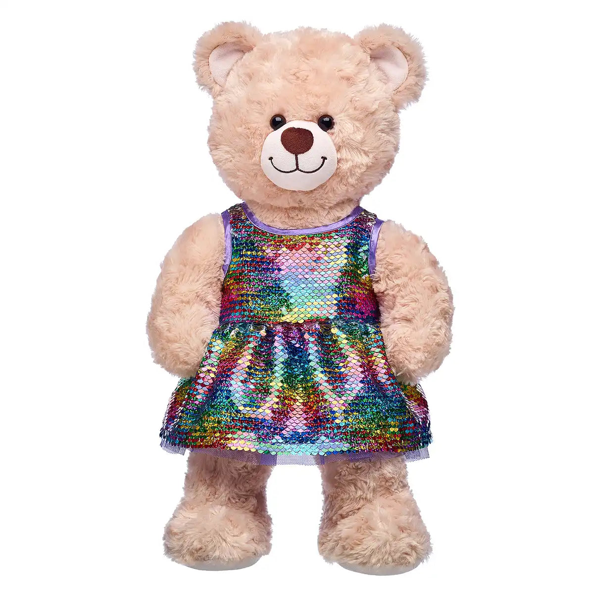 Regenbogen-Flip-Paillettenkleid