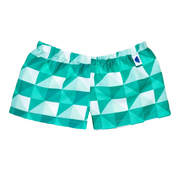 Grüne Shorts mit Karomuster