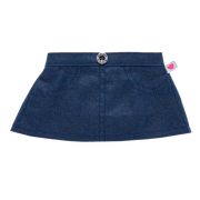 Denim-Glitzerrock