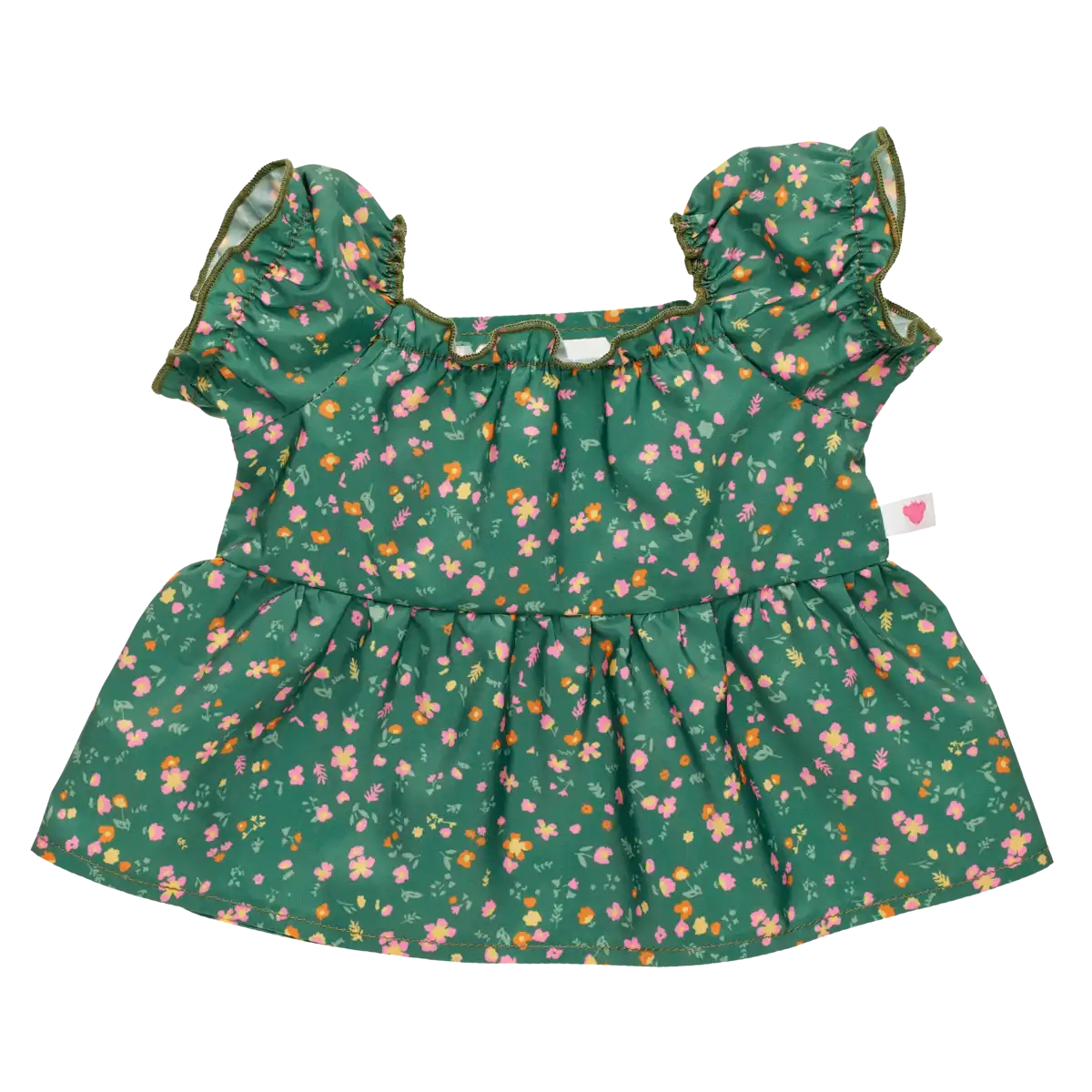 Grünes Flower-Kleid