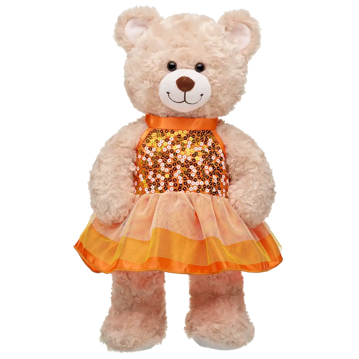 Orange Pailletten Kleid