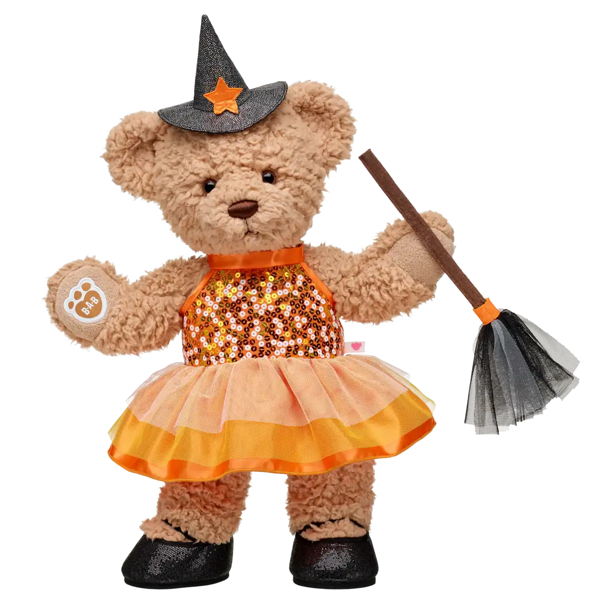 Orange Pailletten Kleid