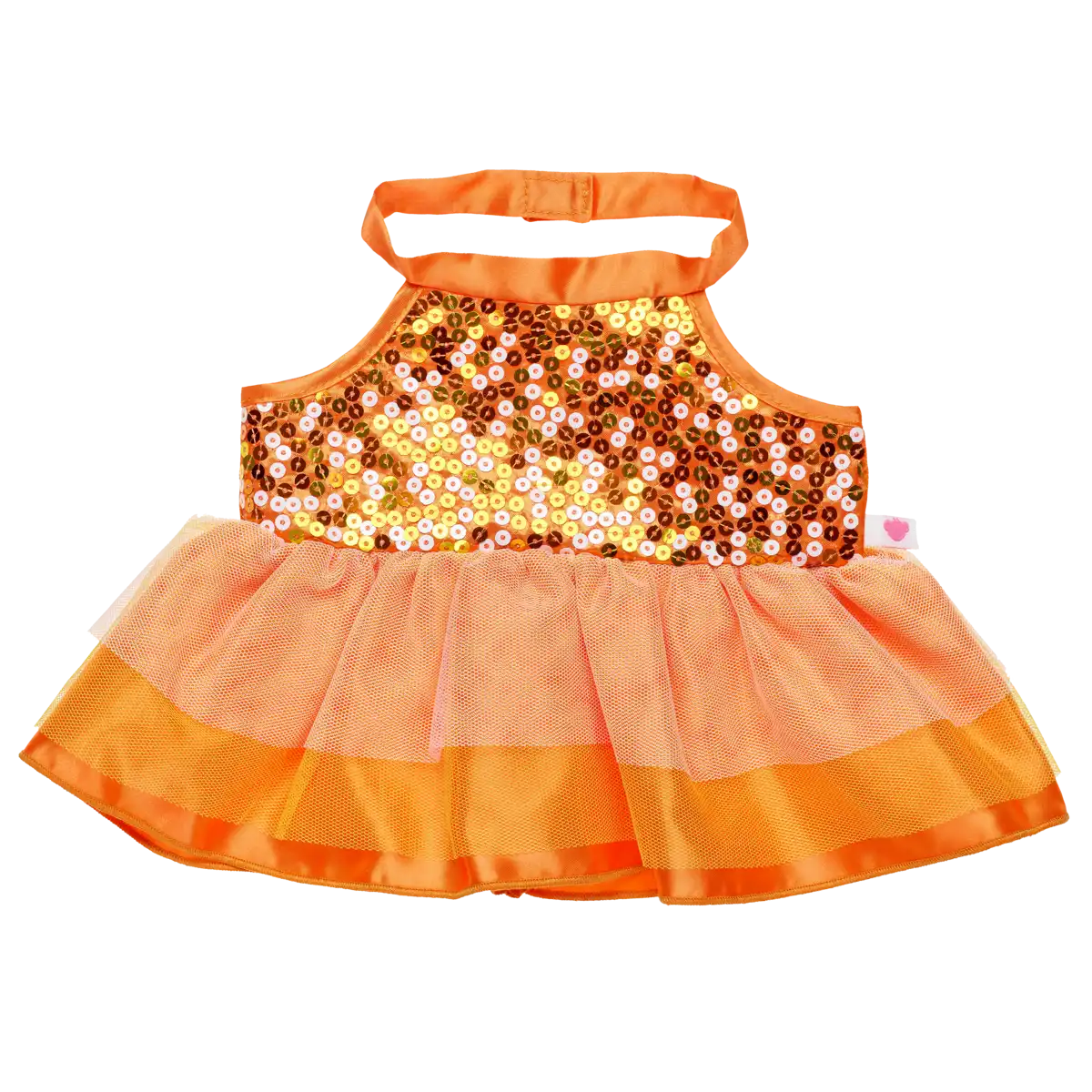 Orange Pailletten Kleid