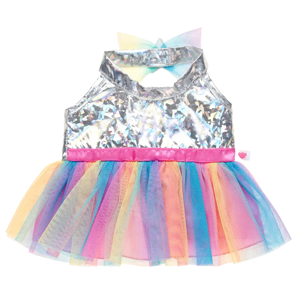 Regenbogen Halterneck Kleid