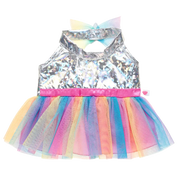 Regenbogen Halterneck Kleid