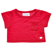 Rotes T-Shirt mit Tasche