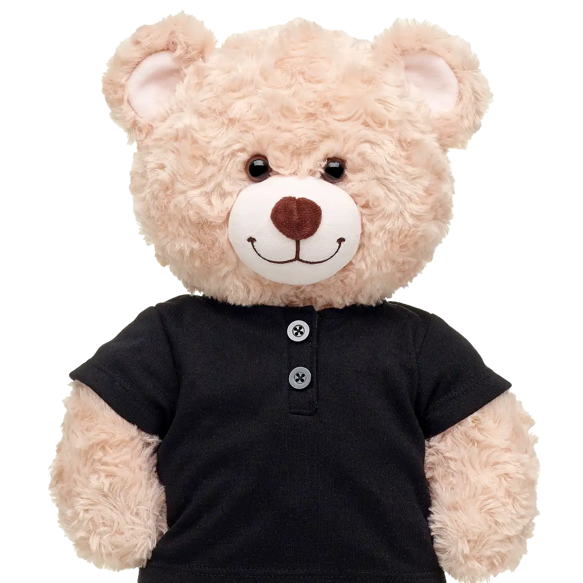 Schwarzes Henley-T-Shirt