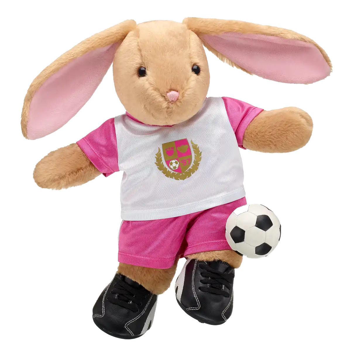 Fodboldsæt i pink og hvid