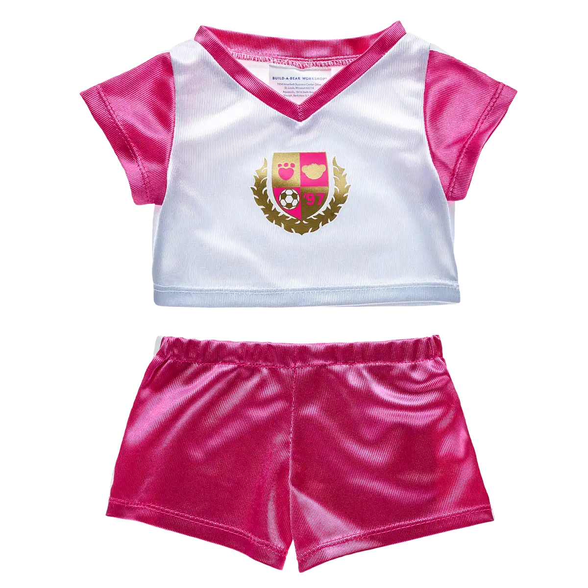 Fodboldsæt i pink og hvid