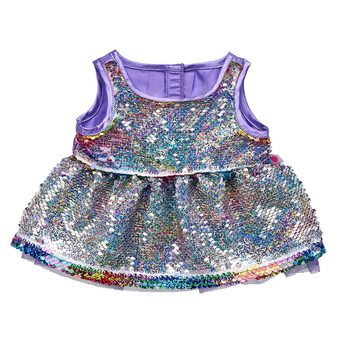 Rainbow flip palliet kjole