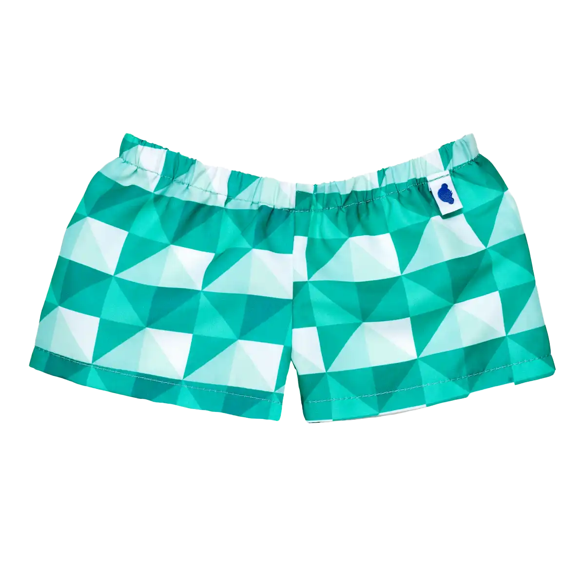 Grønne ternede badeshorts