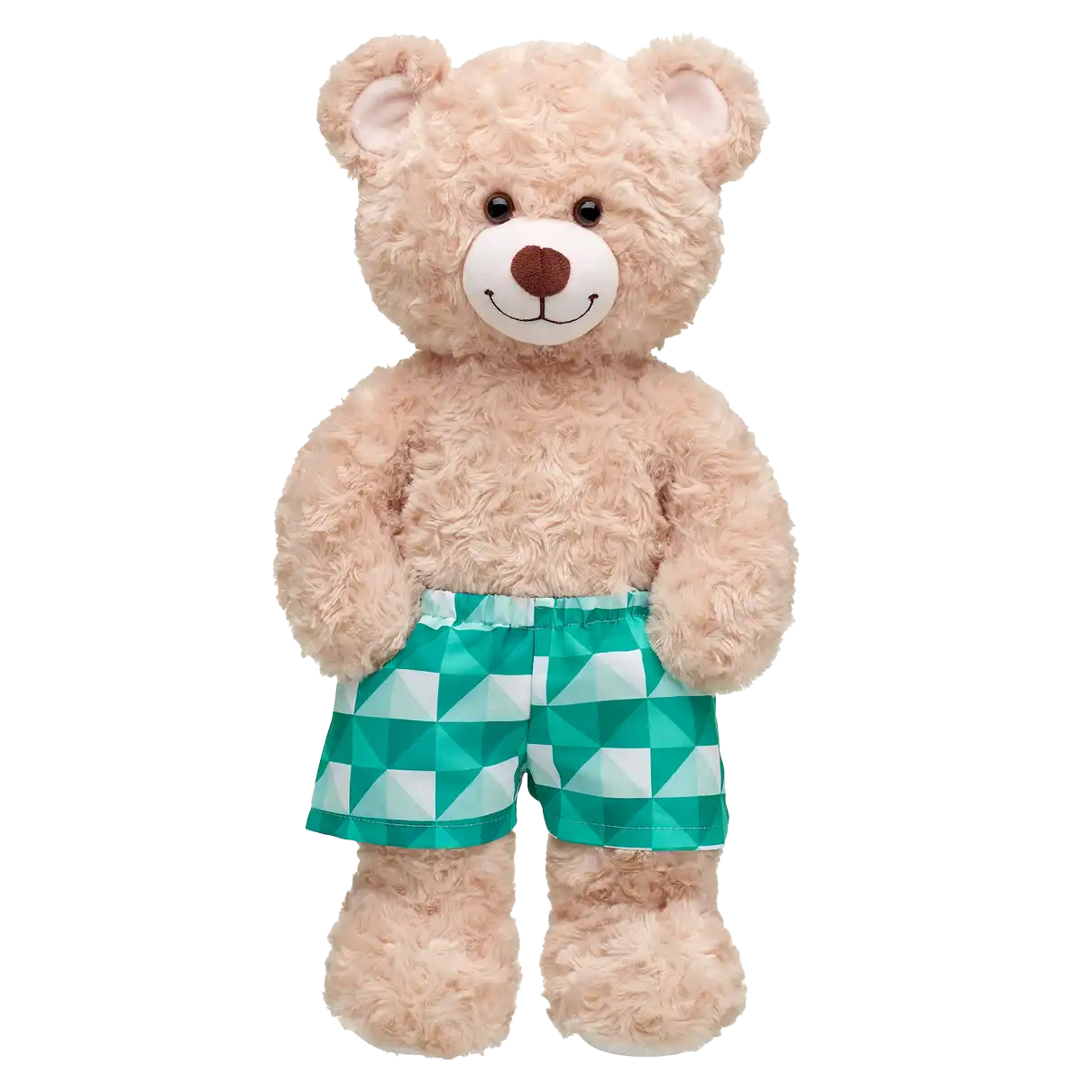 Grønne ternede badeshorts