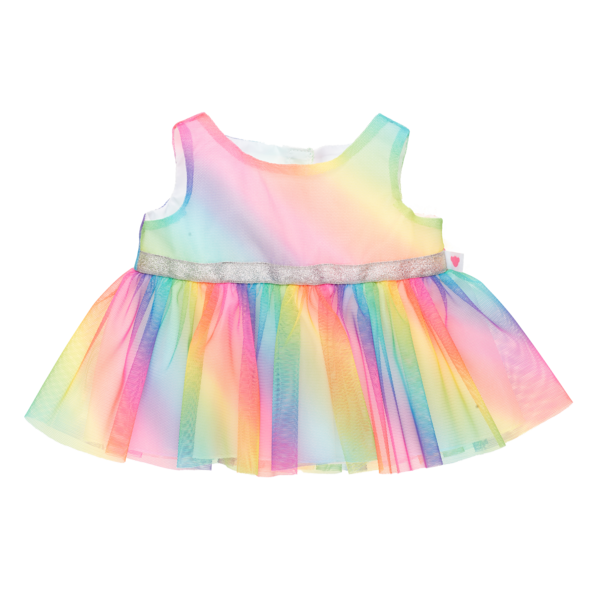 Regenbogen-Ombre-Kleid