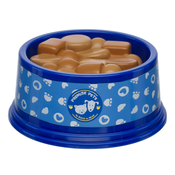 Promise Pets skål med blåt print