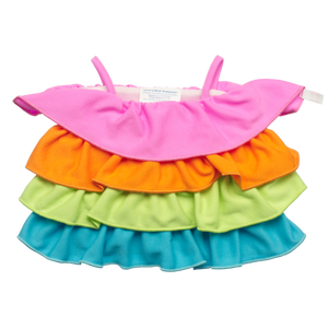 Regenbogen-Rüschenkleid