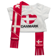 Dänemark-Schal- und T-Shirt-Set