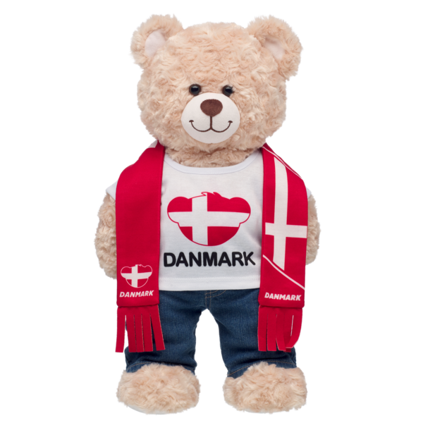 Dänemark-Schal- und T-Shirt-Set
