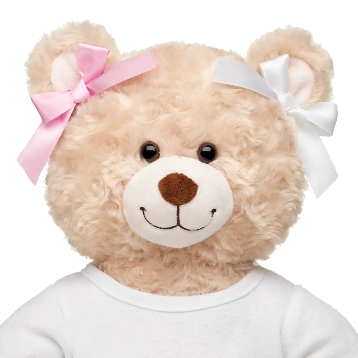 4 pk hvid/lyserød sløjfer