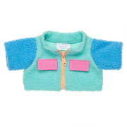 Bunte Sherpa-Jacke