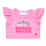 Lyserød prinsesse fødselsdags t-shirt
