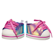 Metallic-Sneaker mit Glanzeffekt