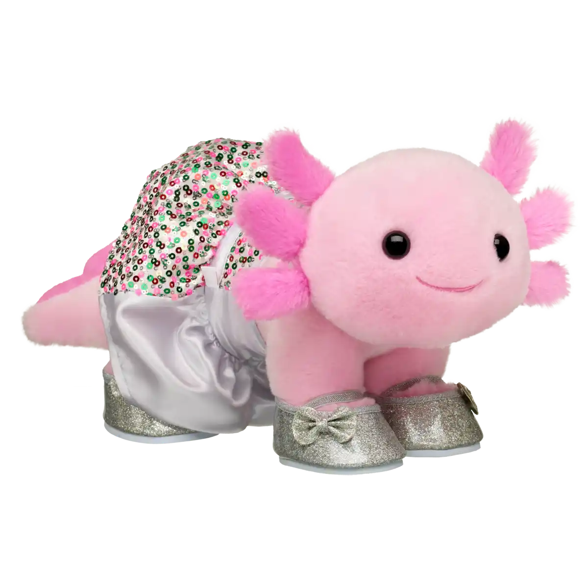 Multifarvet paliet kjole