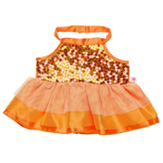 Orange palliet kjole