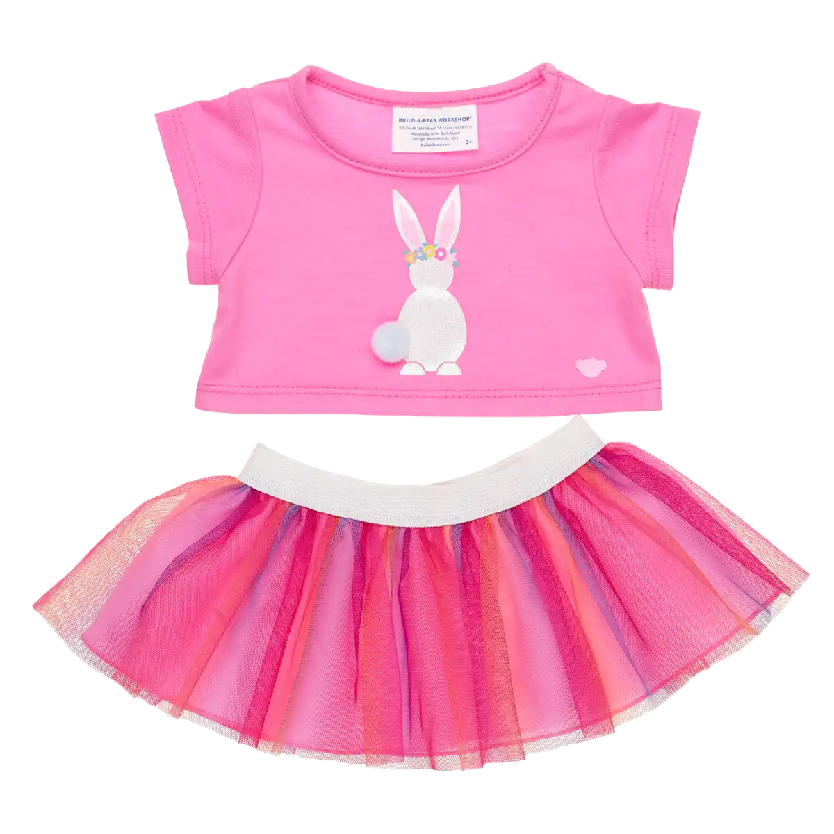 Pink bunny skirt sæt