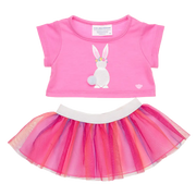 Pink bunny skirt sæt