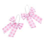 Pinke Gingham-Schleifen