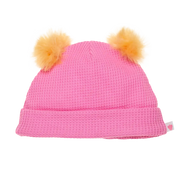 Rosa Waffelmütze
