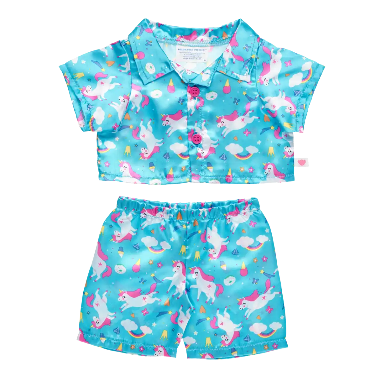 Rainbow blue unicorn pyjamas
