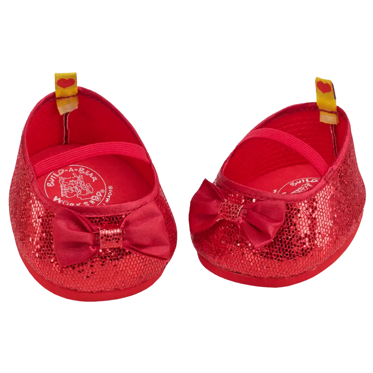 Røde glimmer ballerinaer